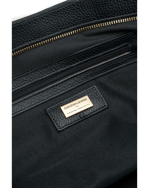 Sac porte épaule en cuir Nyla black - 55x30x17cm