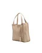 Sac à main en cuir Agatella taupe - 35x32x10cm