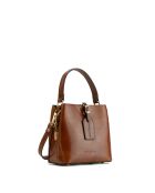 Sac à main en cuir Myra cognac - 19x19x12cm