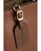 Sac à main en cuir Myra cognac - 19x19x12cm
