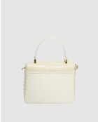 Borsa in pelle Yasmin bianco sporco - 22x19.5x10cm