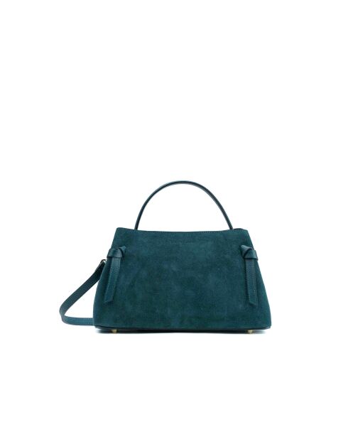 Sac à main en cuir Ada bleu canard - 25x19x10,5cm