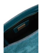 Sac à main en cuir Ada bleu canard - 25x19x10,5cm