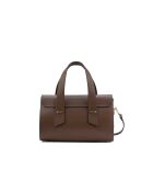Sac à main en cuir Candace marron - 29x21x9,5cm