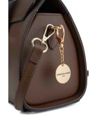 Sac à main en cuir Candace marron - 29x21x9,5cm
