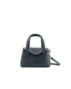 Sac à main en cuir Jacie noir - 21, 5x18x11cm