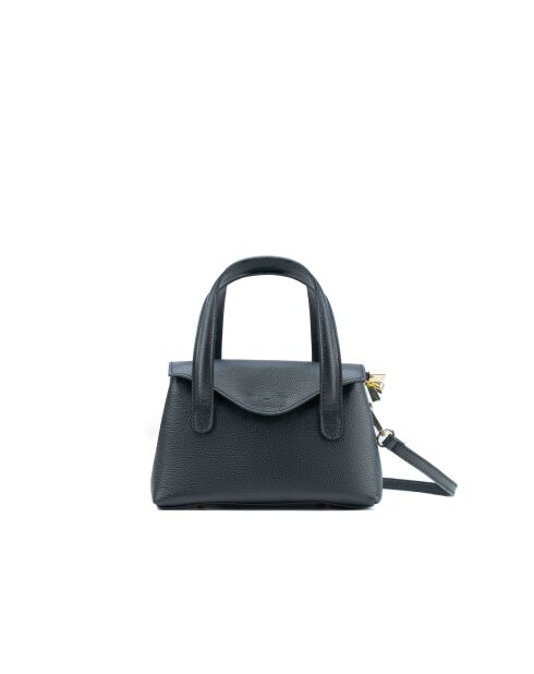 Sac à main en cuir Jacie noir - 21, 5x18x11cm