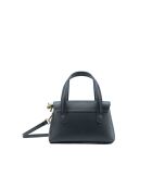 Sac à main en cuir Jacie noir - 21, 5x18x11cm