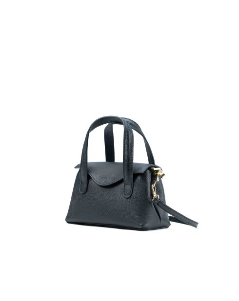 Sac à main en cuir Jacie noir - 21, 5x18x11cm