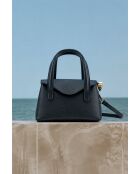 Sac à main en cuir Jacie noir - 21, 5x18x11cm