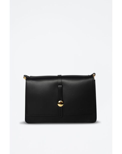 Sac à bandoulière en cuir Louna noir - 27X17X8cm