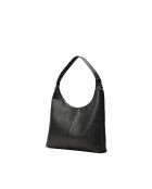 Aliz zwarte leren schoudertas - 43x25x10cm