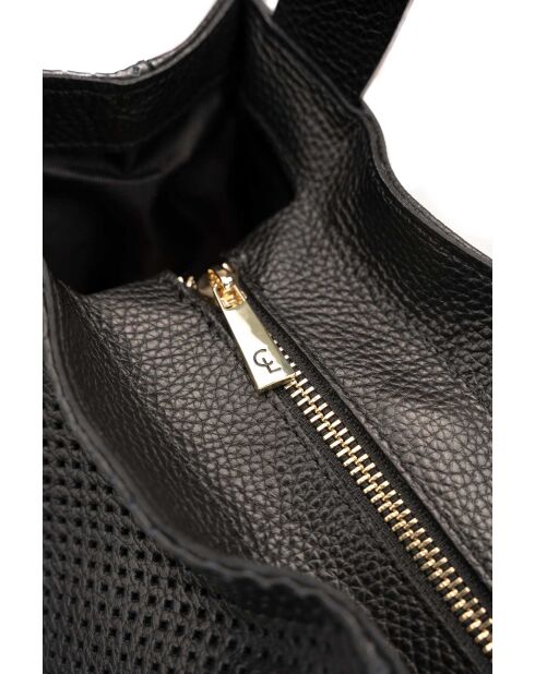 Sac à main en cuir Agatella noir - 35x32x10cm
