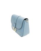 Borsa a tracolla in pelle Nael celeste - 23,5x17x8cm