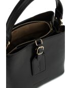 Sac à main en cuir Myra noir - 19x19x12cm