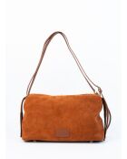 Yra Schultertasche aus kamelfarbenem Leder - 34x18x12cm