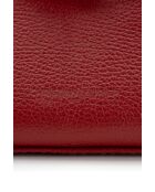 Sac à main en cuir Leana rouge fonce - 29x14 X11cm