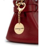 Sac à main en cuir Leana rouge fonce - 29x14 X11cm