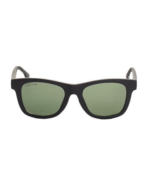 L3643SRG mattschwarze rechteckige Sonnenbrille