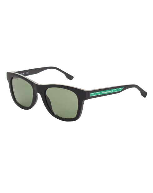 L3643SRG mattschwarze rechteckige Sonnenbrille