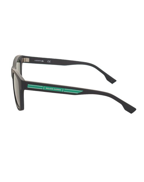 L3643SRG mattschwarze rechteckige Sonnenbrille