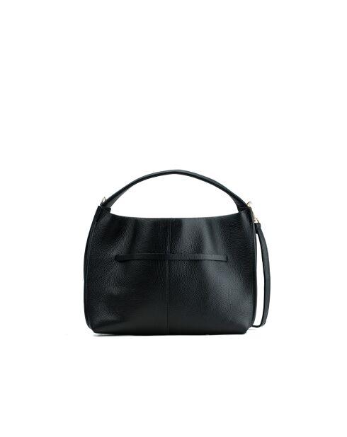 Sac à main en cuir Callie noir - 37x21x10cm