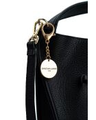 Sac à main en cuir Callie noir - 37x21x10cm