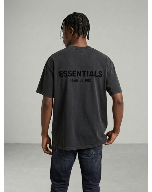 Essentials Stretch Limo diepzwart T-shirt