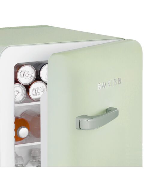 Mini frigo vintage vert - 31 L