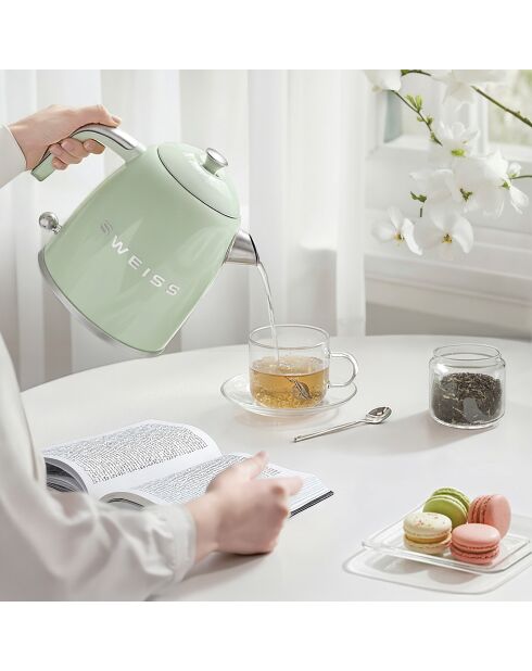 Bouilloire vintage vert - 1 L