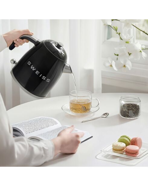Bouilloire vintage noir - 1 L