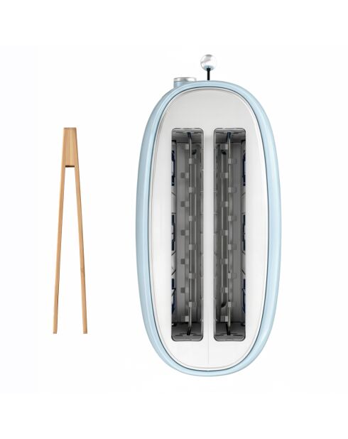 Grille pain baguette vintage bleu