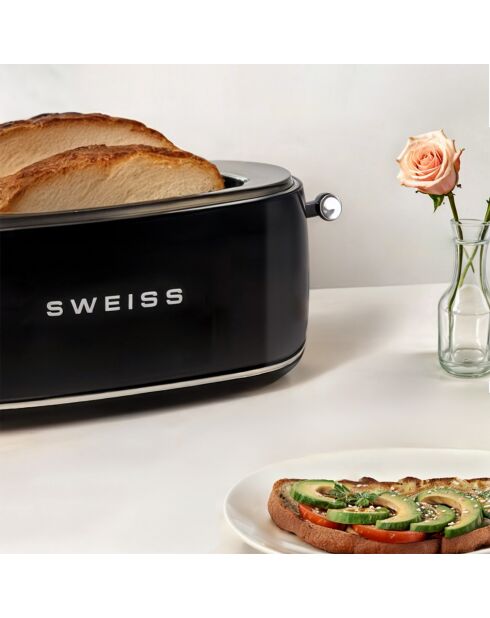 Grille pain baguette vintage noir