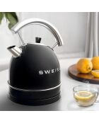 Bouilloire vintage noir - 1,8 L