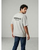 Essentials T-shirt met donkere havermout