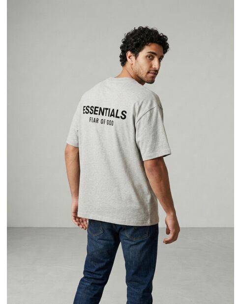 Essentials T-shirt met donkere havermout