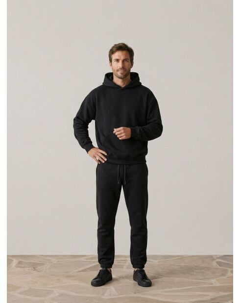 Sweat à capuche Essentials Stretch Limo noir profond