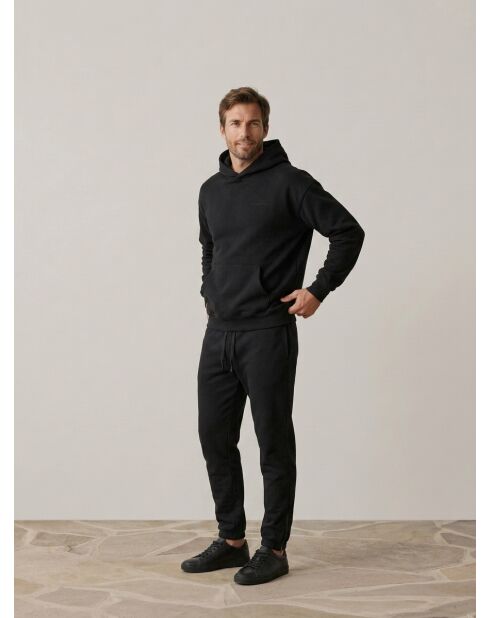 Sweat à capuche Essentials Stretch Limo noir profond