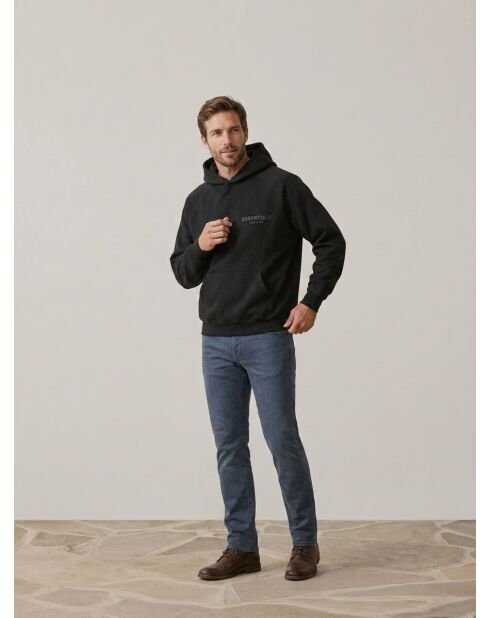 Sweat à capuche Essentials Stretch Limo noir profond