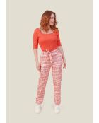 Pako City rode katoenen broek