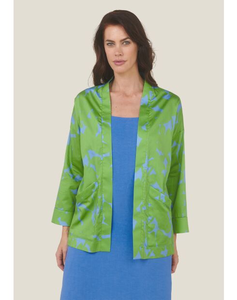 Groene katoenen jas Voyou Ombres