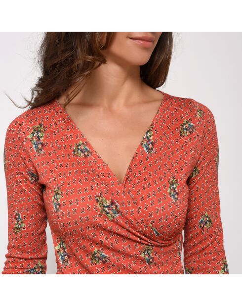 Cache Coeurfleur orangefarbenes Langarmshirt