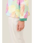 Pull en coton Salsa Arlequin rose
