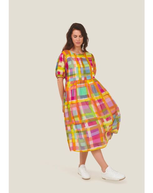Robe en coton Robbi Plexi multicolore