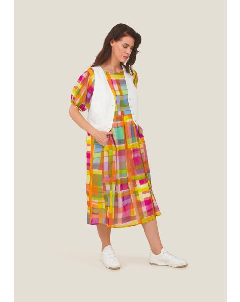 Robe en coton Robbi Plexi multicolore