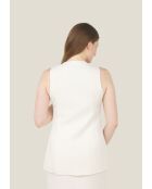 Gilet Villa Uni in cotone ecrù
