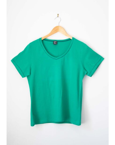 T-shirt en coton Teron Uni vert