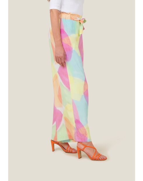 Pantalon Pinge Arlequin rose
