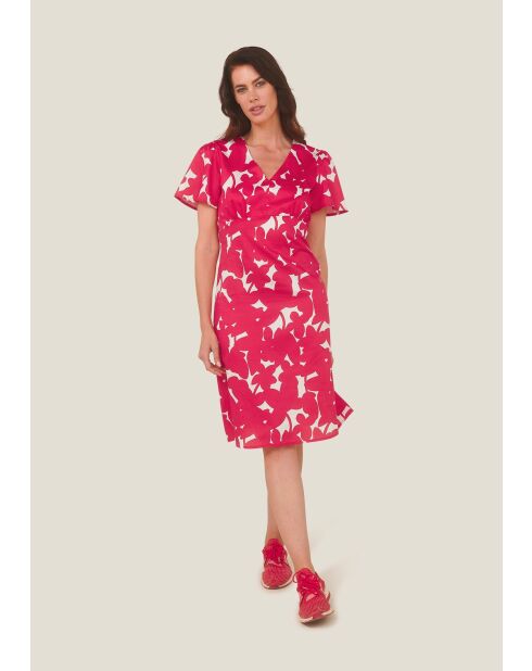 Robe en coton Ranno Ombres rouge