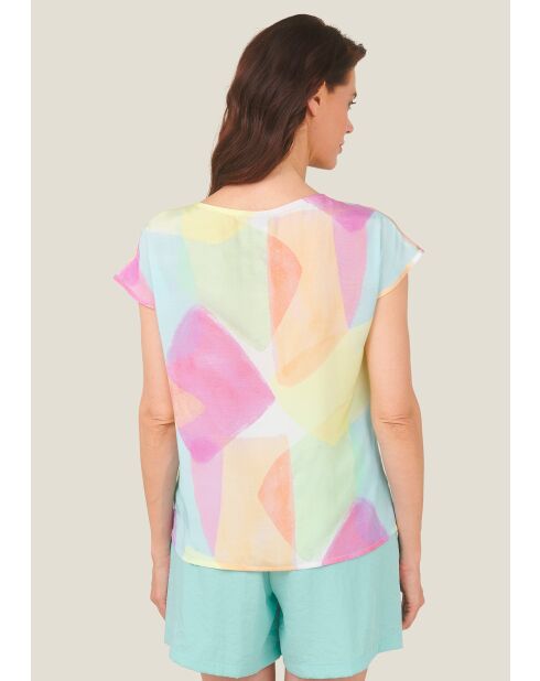 T-shirt Tokio Arlequin rose